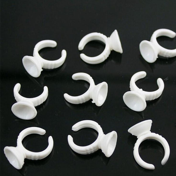 Eyelash O Shape - Glue Holder & Eyelashes