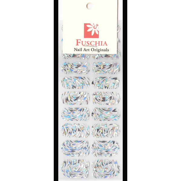 Fuschia Nail Art - Hologram Thunderbolts – See Through - Nail Appliqué