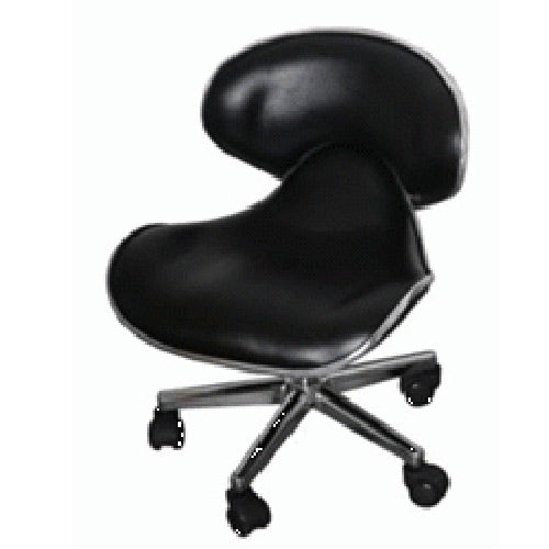 Ikonna - Manicure Ergonomic Stool - Black