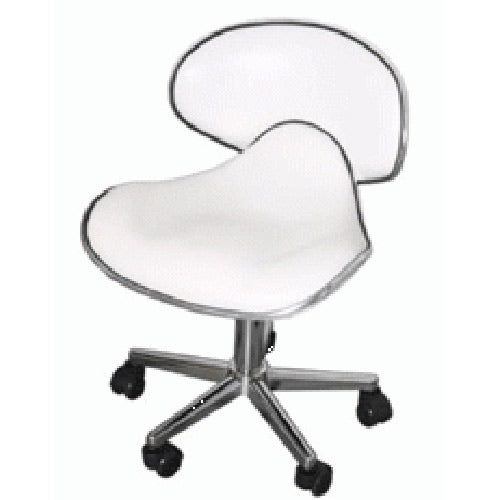 Ikonna - Manicure Ergonomic Stool - White