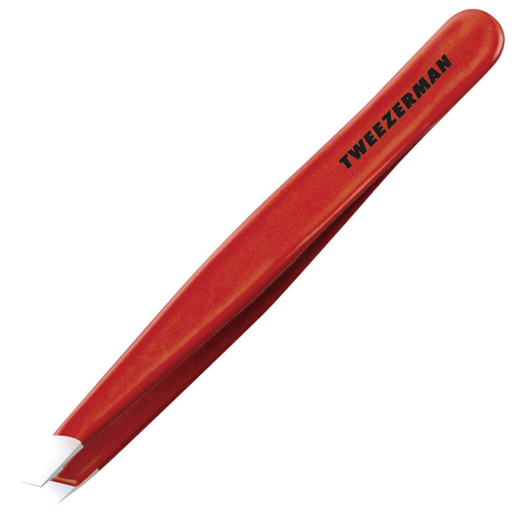 Tweezerman - Stainless Steel Slant Tweezer - Red