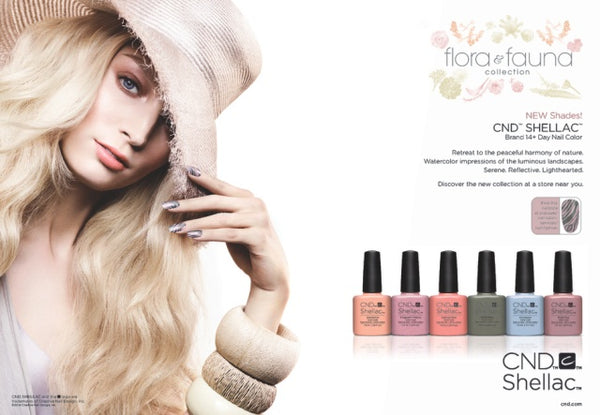 CND Shellac - Flora and Fauna Spring 2015 Collection - 6 Bottles