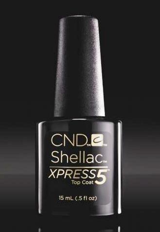 CND Shellac Xpress5 Top Coat .5 oz. (NEW)