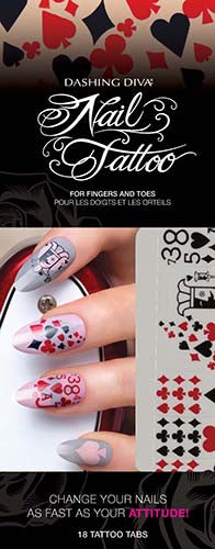 Dashing Diva Nail Tattoo - Royal Flush 4