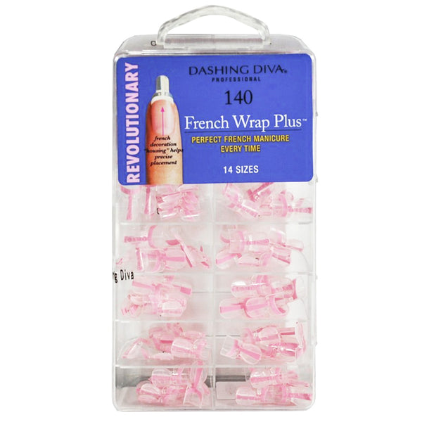 Dashing Diva French Wrap Plus - Thin Band - Pearl White 140tips