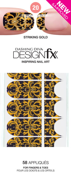 Dashing Diva Design FX Appliques - Striking Gold 20