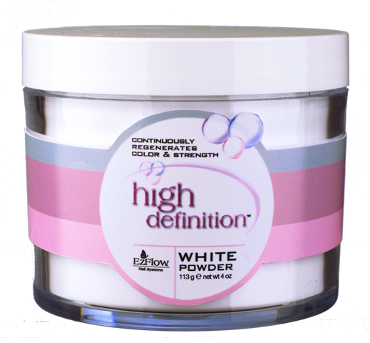 EZ Flow HD White Acrylic Powder - 4 oz.