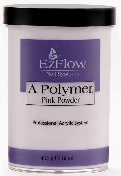 EZ Flow A Polymer Pink Powder - 16 oz.