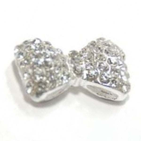 Fuschia Nail Art - Standard Bow - Crystal