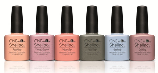 CND Shellac - Flora and Fauna Spring 2015 Collection - 6 Bottles