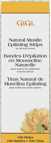 GiGi - Small Natural Muslin Epilating Strips - 100strips