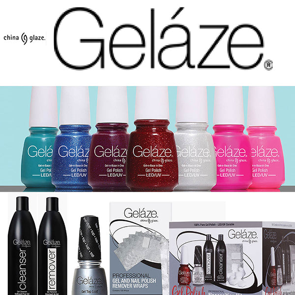 China Glaze - Gelaze 49 Colors + Gel Top Coat 1 Bottle