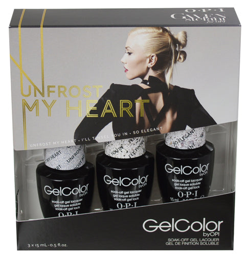OPI Gelcolor- Unfrost My Heart- Trio #1- Gwen Stefani Holiday 2014 Collection