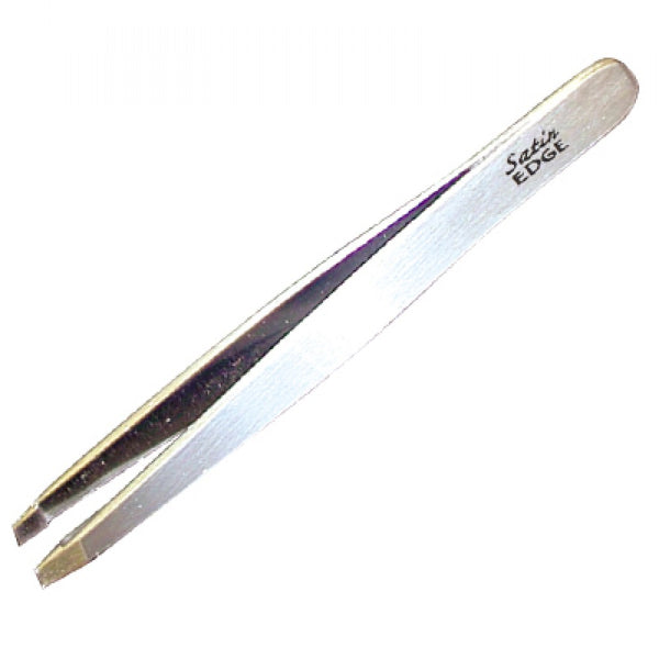 Satin Edge - Slant Tip Tweezer 4"