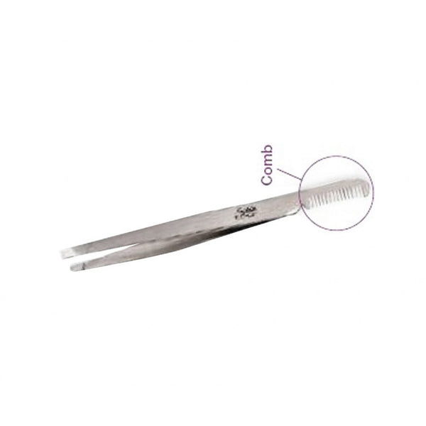 Satin Edge - 2 in 1 Tweezer 4-1/2"