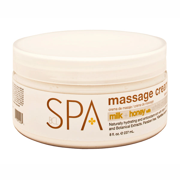 BCL SPA - Milk + Honey with White Chocolate Massage Cream - 8oz