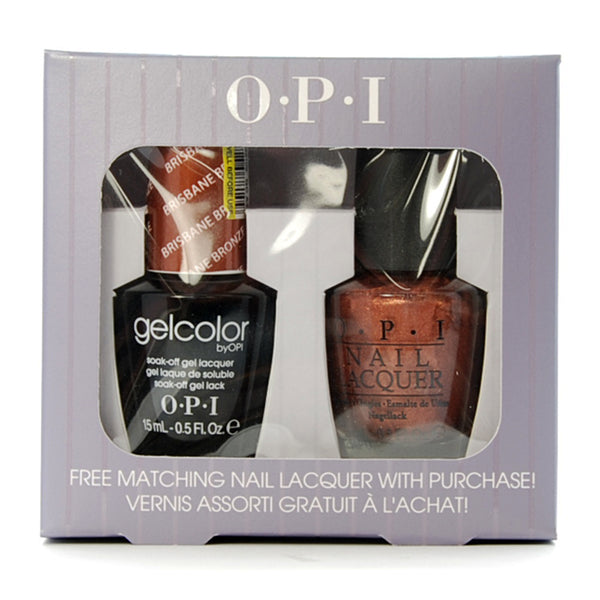 OPI Gelcolor - Brisbane Bronze Duo - Select GelColor, Get Free Matching Nail Lacquer
