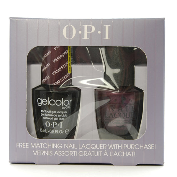 OPI Gelcolor - Vampsterdam Duo - Select GelColor, Get Free Matching Nail Lacquer