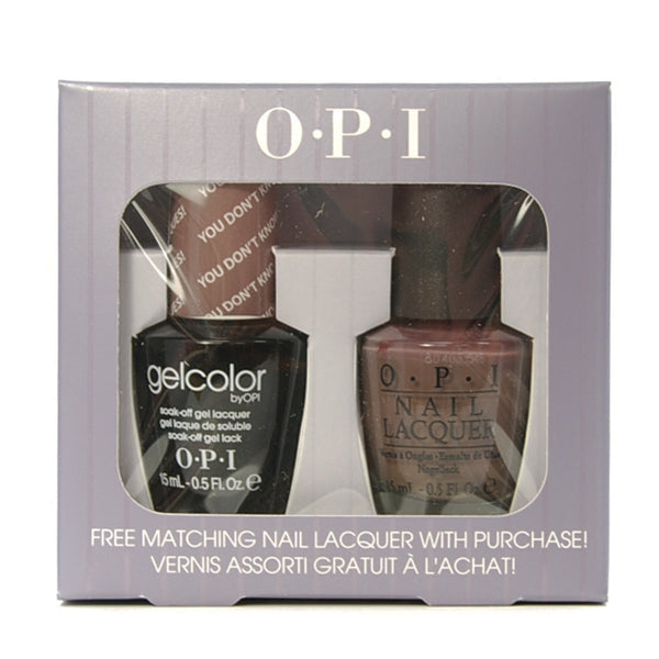 OPI Gelcolor - You Don't Know Jacques! Duo - Select GelColor, Get Free Matching Nail Lacquer