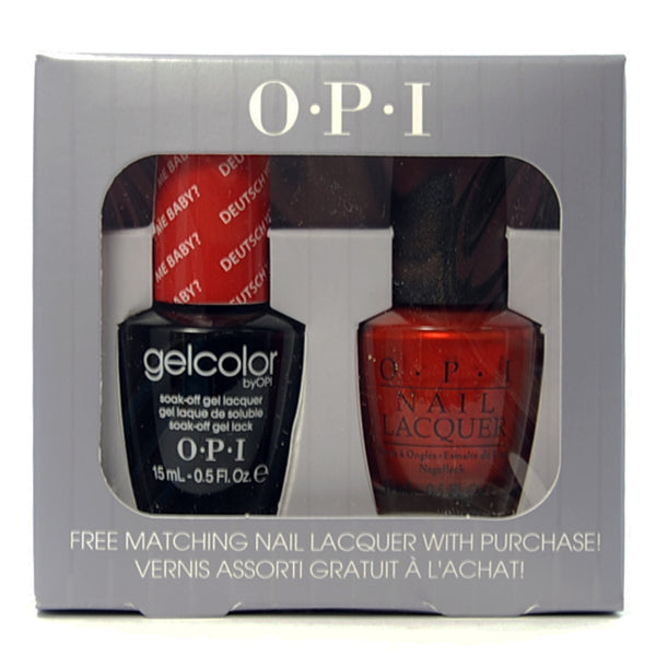 OPI Gelcolor - Deutsche You Want Me Baby - Free Matching Nail Lacquer with purchase of GelColor