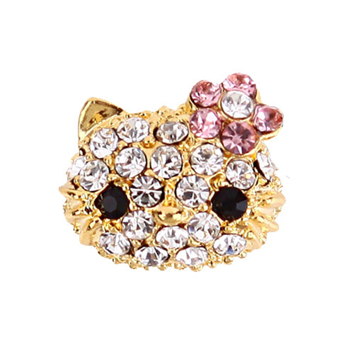 Fuschia Nail Art - Hello Kitty - Gold/Pink