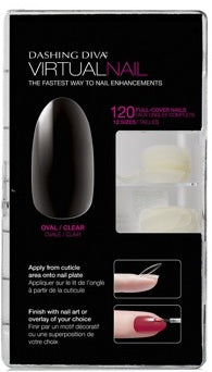 Dashing Diva Virtual Nail - Clear Almond