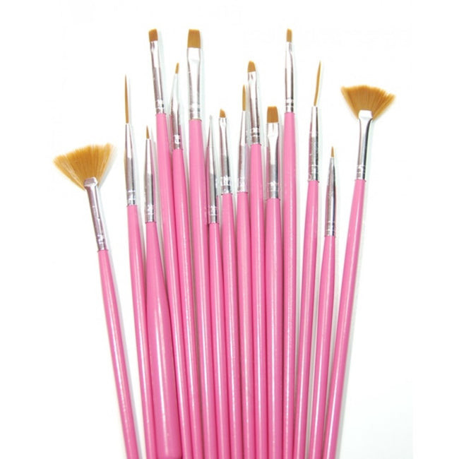 DL Pro - Double sided Nail Art Striping Brush Set 3pc