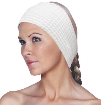 Scalpmaster -  Waffle Weave Velcro Spa Headband