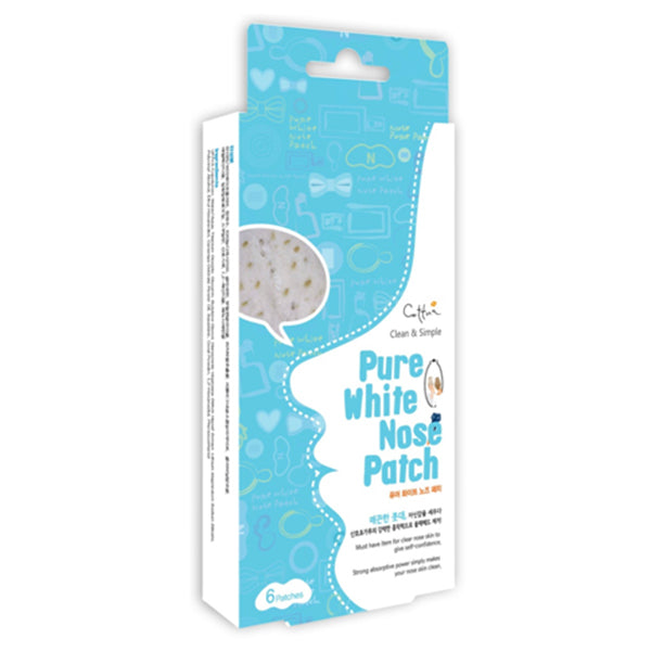 Cettua - Pure White Nose Patch - 6 Strips Per Box