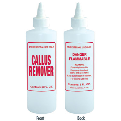 Soft'n Style -  Imprinted Nail Solution Bottle Callus Remover - 8oz