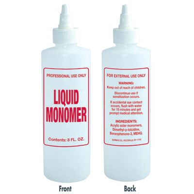 Soft'n Style - Imprinted Nail Solution Bottle Liquid Monomer - 8oz