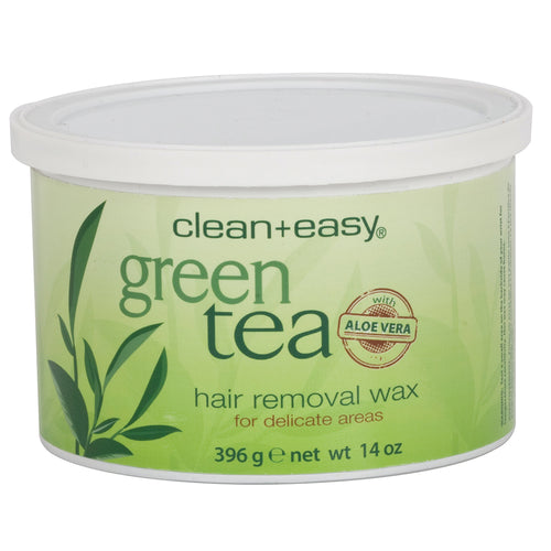 Clean+Easy - Green Tea with Aloe Vera - Hair Removal Wax 14oz