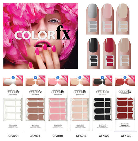 Fuschia Nail Art - Golden Puzzle – See Through - Nail Appliqué