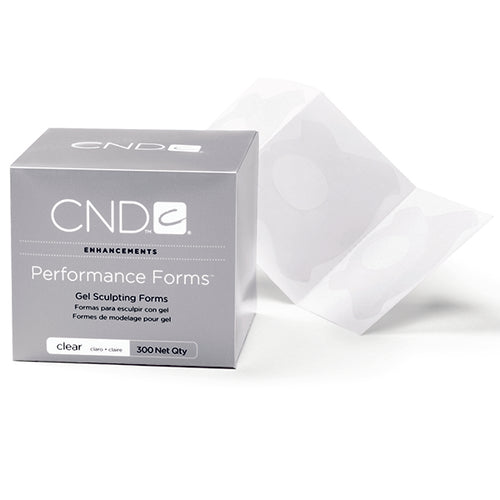 CND - Performance Forms - Gel Sculpting Forms Clear 300 Labels