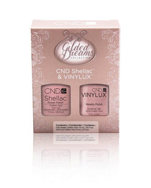 CND Shellac & Vinylux - Chiffon Twirl - Gilded Dreams Holiday 2014 Collection