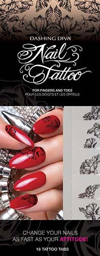 Dashing Diva Nail Tattoo - Set of 6 designs