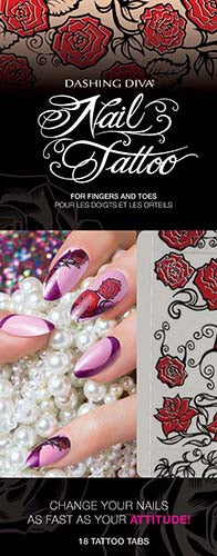 Dashing Diva Nail Tattoo - Set of 6 designs