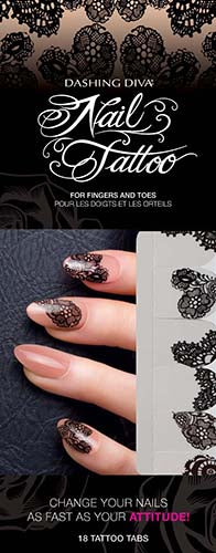 Dashing Diva Nail Tattoo - Set of 6 designs