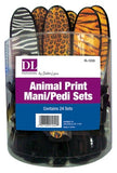 DL Pro - Animal Print Mani/Pedi 24Sets - Cheetah, Tiger, Zebra