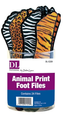 DL Pro - Animal Print Foot File - Tiger