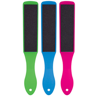 DL Pro - Deluxe Neon Foot File 80/120 Grit - 3 Colors/Case