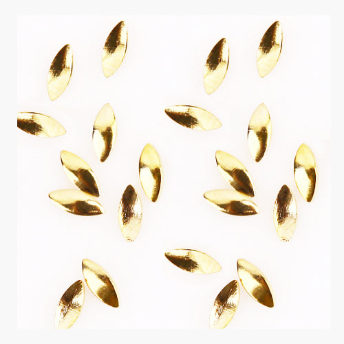 Fuschia Nail Art - Seed Studs - Small Gold