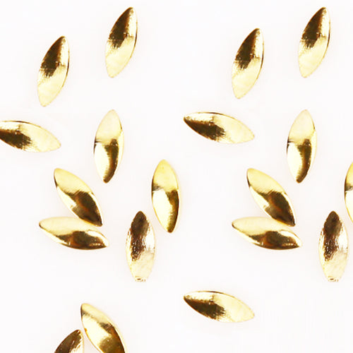 Fuschia Nail Art - Seed Studs - Medium Gold