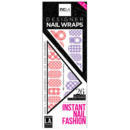 NCLA - Gingham Style - Nail Wraps