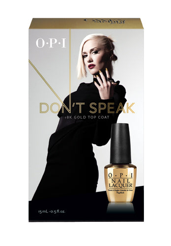 OPI Nail Lacquer - Pure 18K Gold Top Coat "Don't Speak"- Gwen Stefani Holiday 2014 Collection