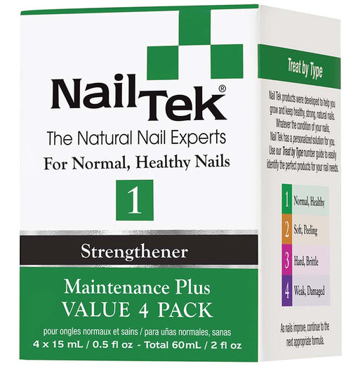 Nailtek MAINTENANCE PLUS 1 Pro Pack - 4/0.5 oz