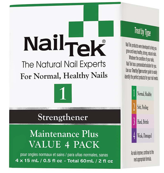 Nailtek MAINTENANCE PLUS 1 Pro Pack - 4/0.5 oz