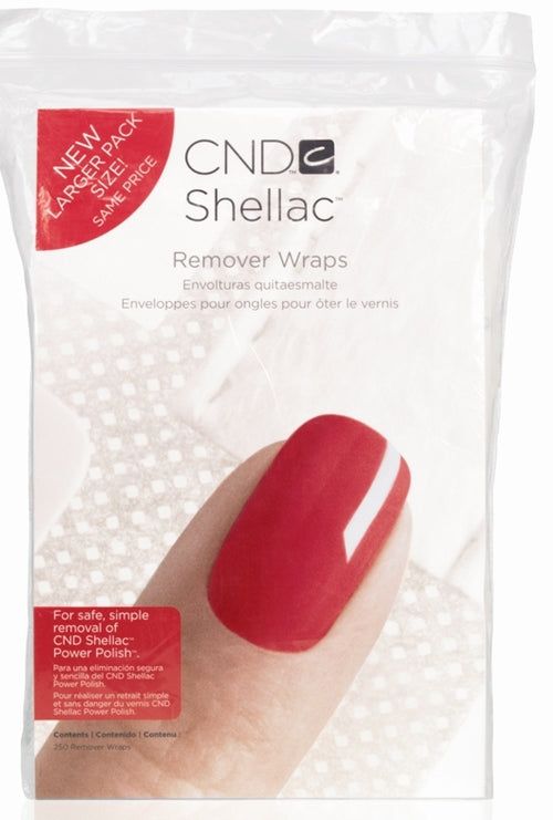 CND Shellac - Remover Wraps 250 ct