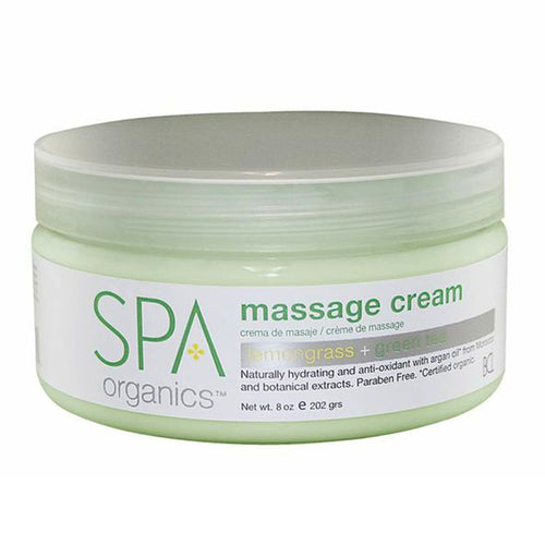 BCL SPA - Lemongrass + Green Tea Massage Cream - 8oz