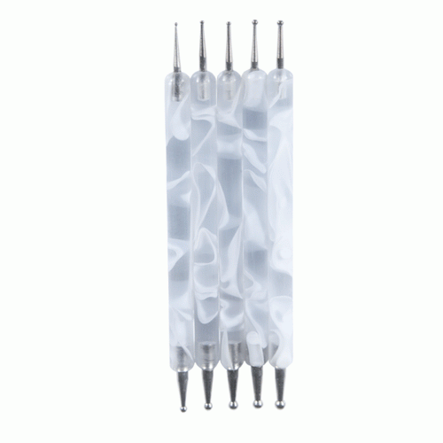 Dotting Tool Set - White Marble